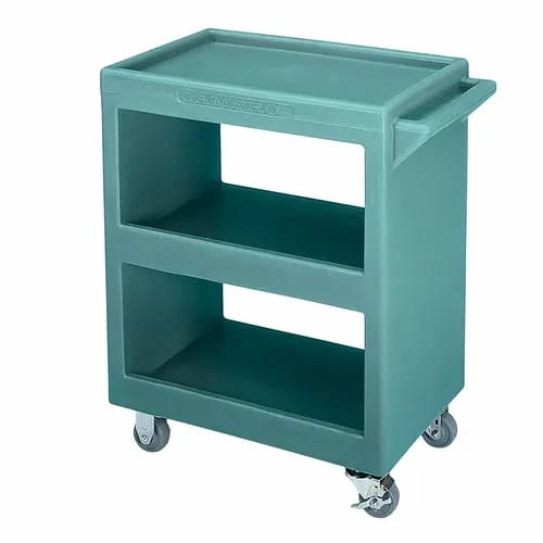 Cambro BC225401 3-Shelf 350 Lb. Capacity Slate Blue Utility Bus Cart — view 2