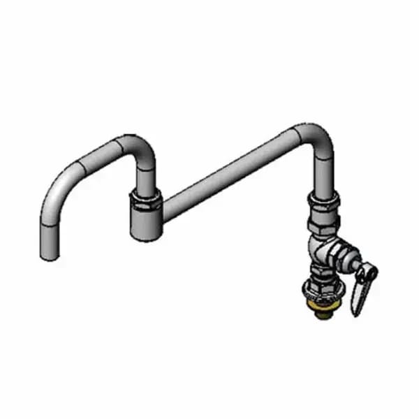 T&S B-0296-18DJ-CKP Single Hole Deck Mount Pantry Faucet — view 2