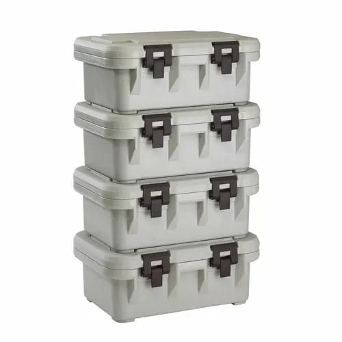 Cambro S-Series Ultra Pan Carrier UPCS160480 Speckled Gray Top Loader 6" Deep — view 1