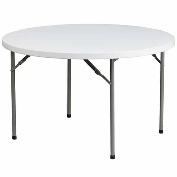 Flash Furniture DAD-YCZ-122R-GG 48" Granite White Plastic Top Folding Table — view 1