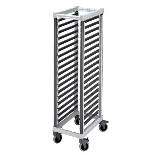 Cambro Camshelving UGNPR11F18480 18-Full Size Speckled Gray Food Pan Trolly 23-3/4"W X 17-1/4"L X 67-1/5"H — view 1