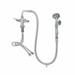 T&S B-0200-60H-VB Single Hole Deck Mount Pre-Rinse Faucet with 60" Spray Hose and Wall Hook — view 4