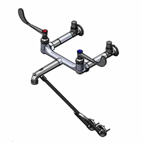 T&S B-0664-01 8" Wall Mount Service Sink Faucet — view 1