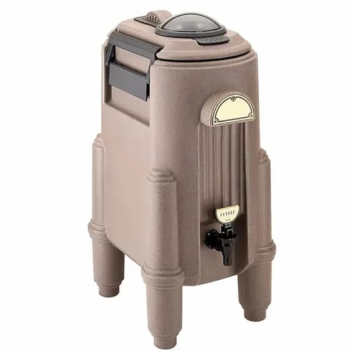 Cambro Camserver CSR5417 5 Gallon Dark Taupe Beverage Dispenser — view 2