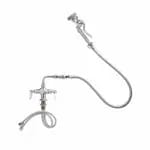 T&S B-0200-60H-VB Single Hole Deck Mount Pre-Rinse Faucet with 60" Spray Hose and Wall Hook — view 3