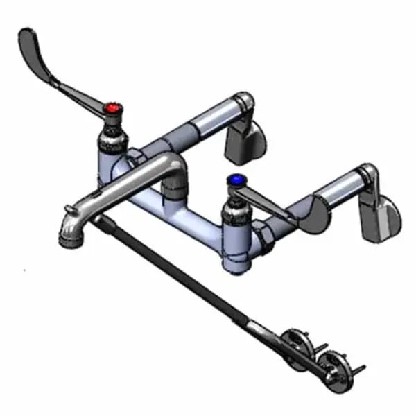 T&S B-0652 Wall Mount Service Sink Faucet — view 2