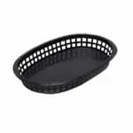 Tablecraft 1073FG A La Carte Green Oval Platter Basket 9-1/4" x 6" x 1-1/2" | Case of 36 — view 3