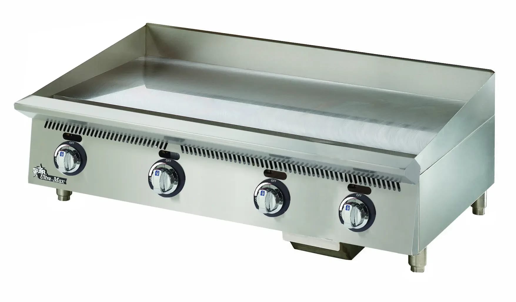 Star 860MA Ultra-Max® Series Gas Countertop Griddle 60 Inch Wide Manual Control Rectangle Polished Steel 1 Inch Thick Plate Heavy-Duty — Propane, 150000 BTU — view 1