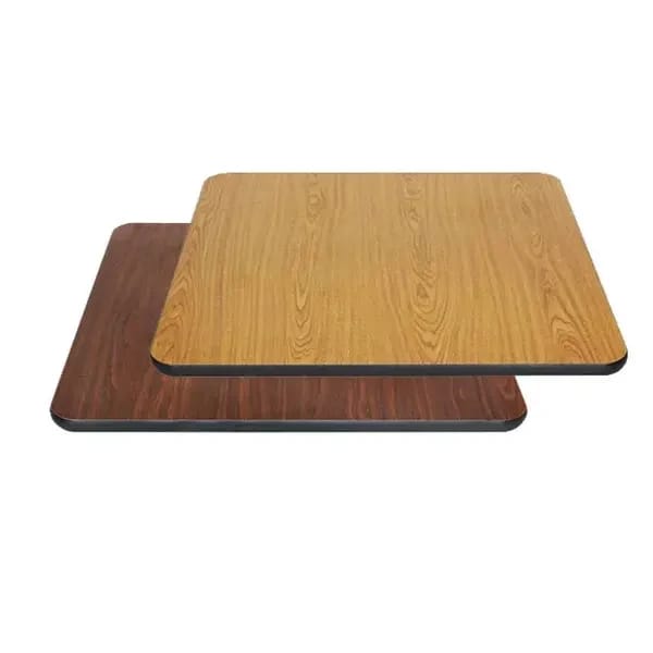 Modesto 36" Square Oak/Walnut Dual-Sided Table Top — view 2