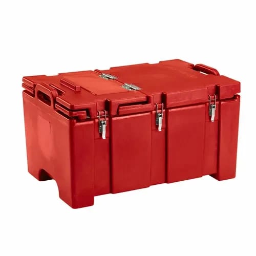 Cambro Camcarrier 100MPCHL158 Hot Red Top Loader 8" Deep — view 2