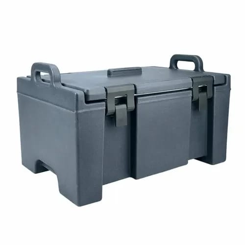 Cambro Ultra Pan Carrier UPC100191 Granite Gray Top Loader 8" Deep — view 1