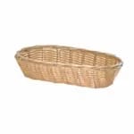 Tablecraft 1135W Natural Round Woven Basket 8-1/2" x 3-1/4" | Case of 12 — view 3