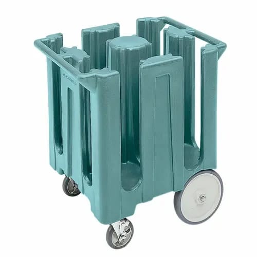Cambro DC825401 Polyethylene 4 Slate Blue Dish Caddy With 4 Dividers — view 2