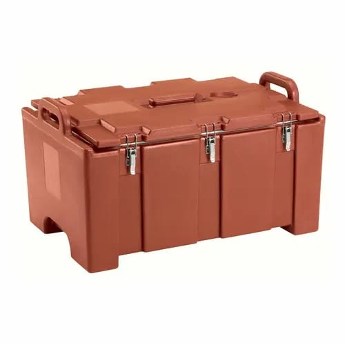 Cambro Camcarrier 100MPC402 Brick Red Top Loader 8" Deep — view 1