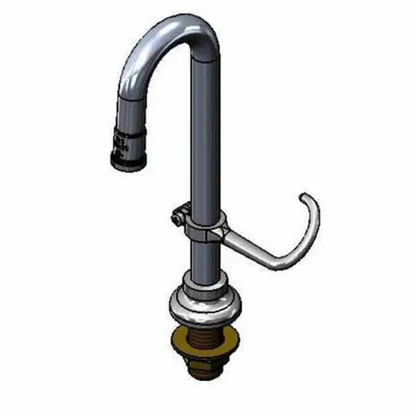 T&S B-2140 9-3/16" Faucet Gooseneck Spout Nozzle — view 2