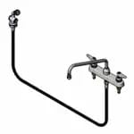 T&S B-1173 8" Deck Mount Workboard Faucet with swing Gooseneck — view 4