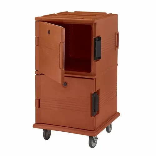 Cambro Ultra Cam Cart UPC1600402 Insulated Brick Red Front Loader Food Carrier — view 2
