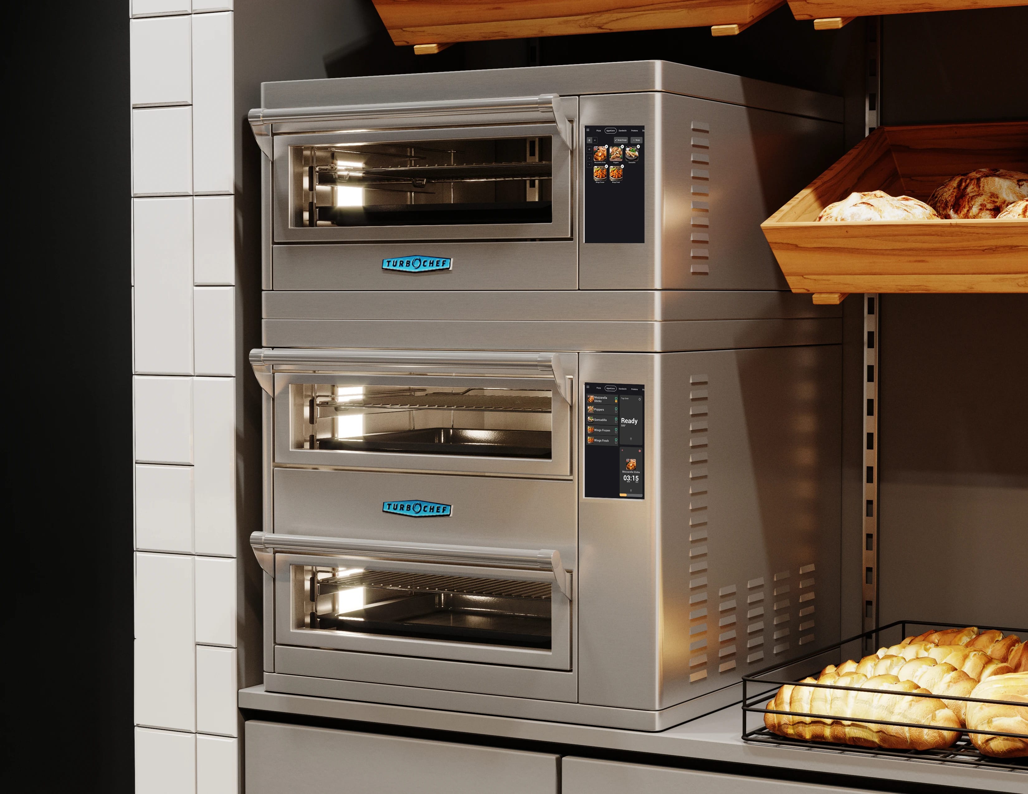 TurboChef™ Double Batch Countertop High Speed Oven Ventless Impingement Cooking 2 Ovens — 208/240V, 3PH — view 3