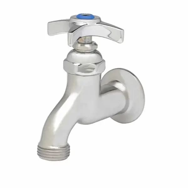 T&S B-0702 Wall Mount Single Sink Faucet with 4-Arm Handle — view 1