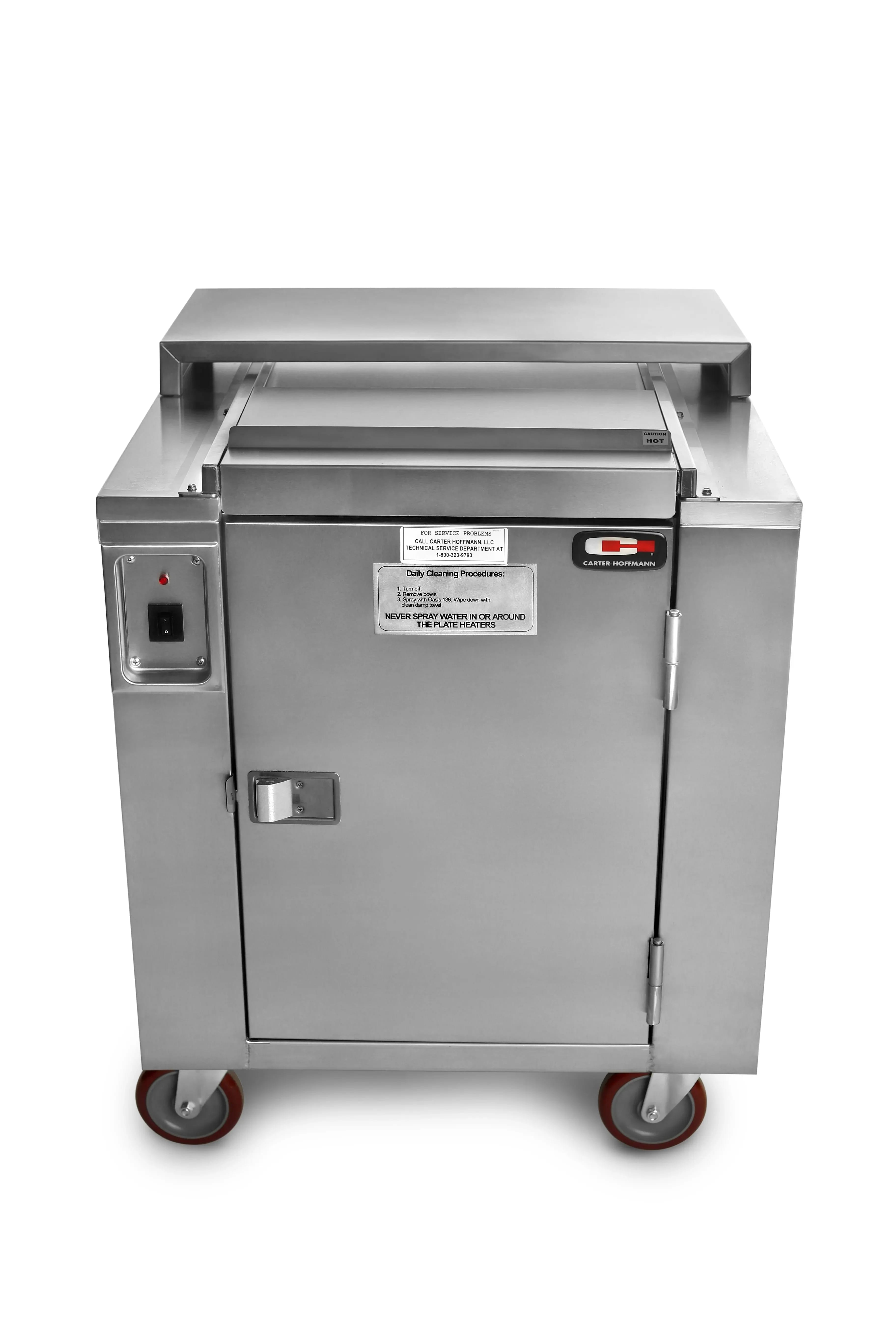 Carter-Hoffmann® CD27 Plate Dispenser Heated 4 Silos 160 Plate Capacity 9 Inch Max Plate Size — view 2