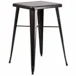 Flash Furniture CH-31330-YL-GG Square Bar Height Galvanized Steel Yellow Table — view 4