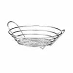 Tablecraft H7176 Oval Chrome Plated Metal Basket 13-3/4" x 10-3/4" x 3-1/4" — view 6