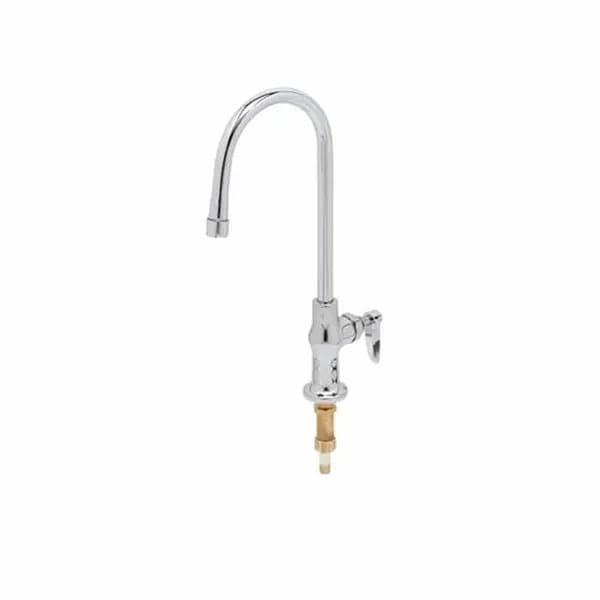 T&S B-0305-QT-WS Single Hole Deck Mount Pantry Faucet with 6" Rigid Gooseneck — view 2