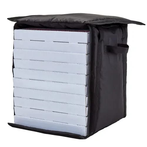 Cambro Gobag GBPP1018110 Black Pizza Delivery Bag 19" X 19" X 23" — view 2