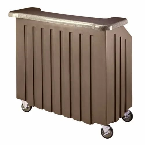 Cambro Cambar BAR540DS672 Granite Sand Portable Bar 5-Bottle Speed Rail Portable Bar 54"W X 25-7/8"D X 46-1/8"H — view 1