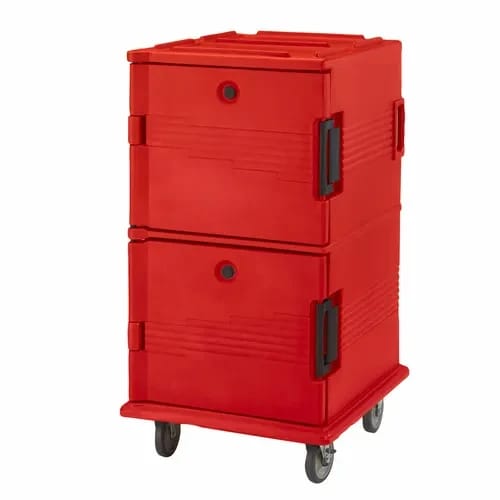 Cambro Ultra Cam Cart UPC1600SP158 Insulated Hot Red Front Loader Food Carrier — view 2