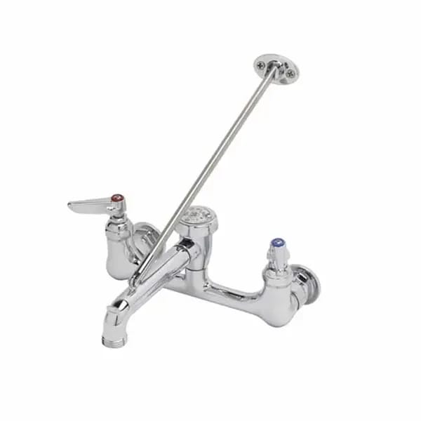 T&S B-0665-CR-POL Wall Mount Service Sink Faucet — view 1