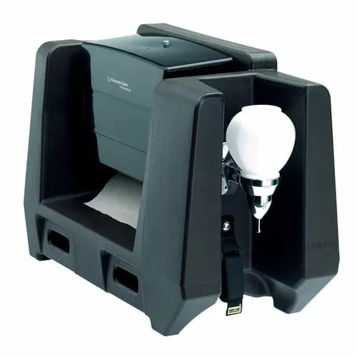 Cambro HWATD110 Black Handwashing Sation — view 1