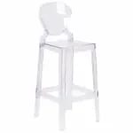 Flash Furniture OW-GHOSTBACK-29-GG Transparent Crystal Plastic Bar Stool — view 5