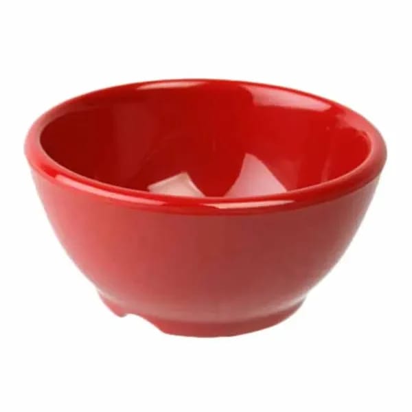 Thunder Group CR5804PR Pure Red 10 oz. Melamine Soup Bowl | Case of 12 — view 1