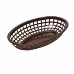 Tablecraft 1074FG Forest Green Oval Platter Basket 9-1/4" x 6" x 1-3/4" | Case of 36 — view 5
