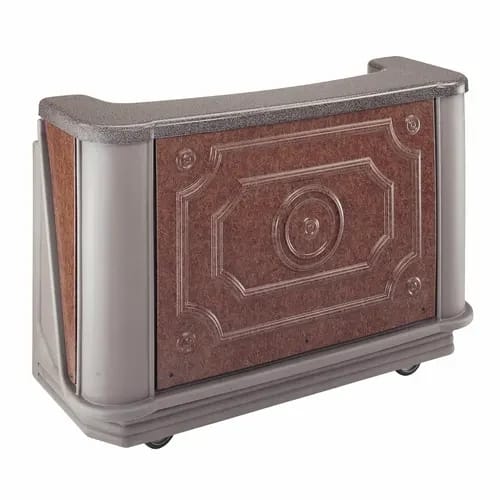 Cambro Cambar BAR650DS669 Carmel Portable Bar 7-Bottle Speed Rail Portable Bar 67-1/2"W X 28-1/2"D X 47-1/2"H — view 2