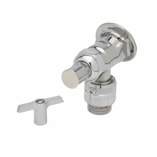 T&S B-0737-POL Single Hole Wall Mount Sill Faucet — view 2