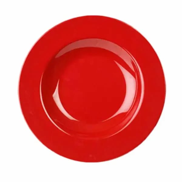 Thunder Group CR5811PR Pure Red 16 oz. Melamine Pasta Bowl | Case of 12 — view 1