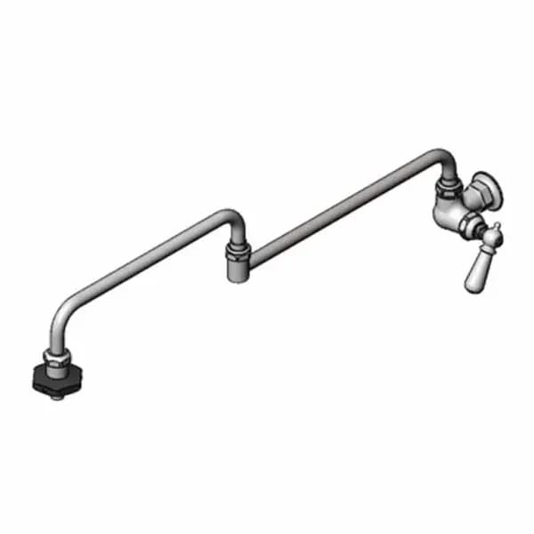 T&S B-0592-26-CH Wall Mount Pot and Kettle Filler Faucet with 26" Double-Jointed Nozzle — view 2