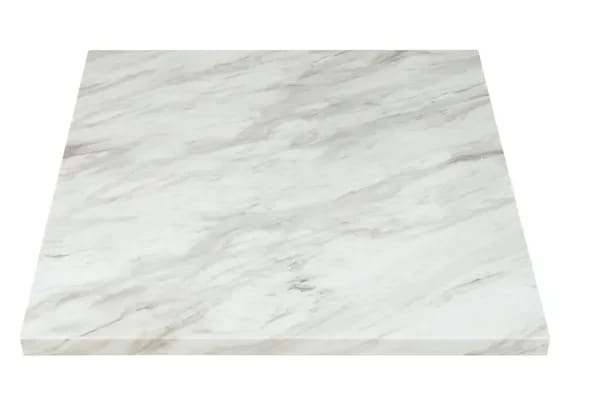 Modesto 36" Square Faux White Marble Table Top — view 1