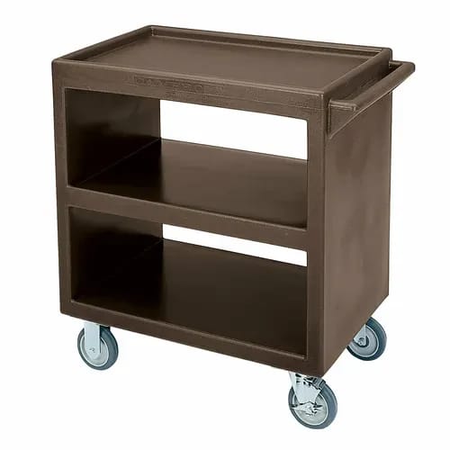 Cambro BC2304S131 3-Shelf 500 Lb. Capacity Dark Brown Utility Bus Cart — view 1