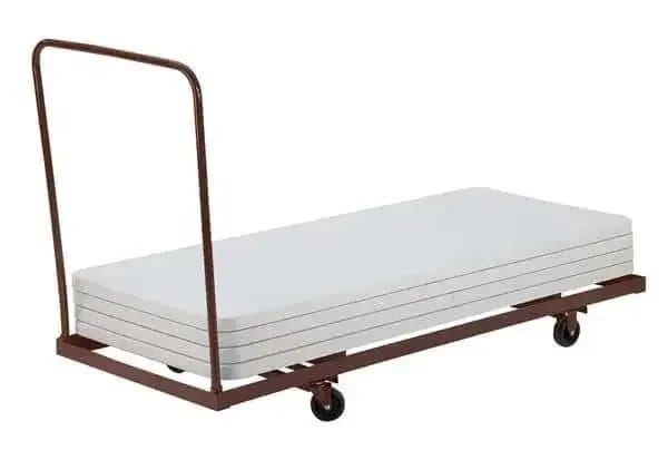 National Public Seating DY-3072 Folding Table Dolly - Horizontal Storage - Max 72"L — view 2