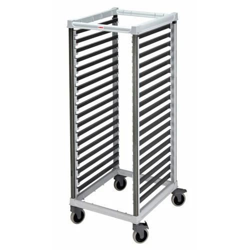 Cambro Camshelving UGNPR21F36480 18-Full Size Speckled Gray Food Pan Trolly 32-1/8"W X 25-3/8"L X 67-1/5"H — view 2