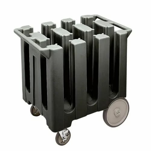 Cambro DC575110 Polyethylene 6 Black Dish Caddy With 6 Dividers — view 2