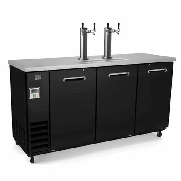 Kelvinator KCHBBD3D2T 3-Keg Direct Draw Beer Dispenser 73-1/8"W — view 1