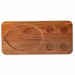 Tablecraft 10710 Acacia Wood Oval Fajita Serving Board 17" x 12-1/4" x 3/4 — view 4