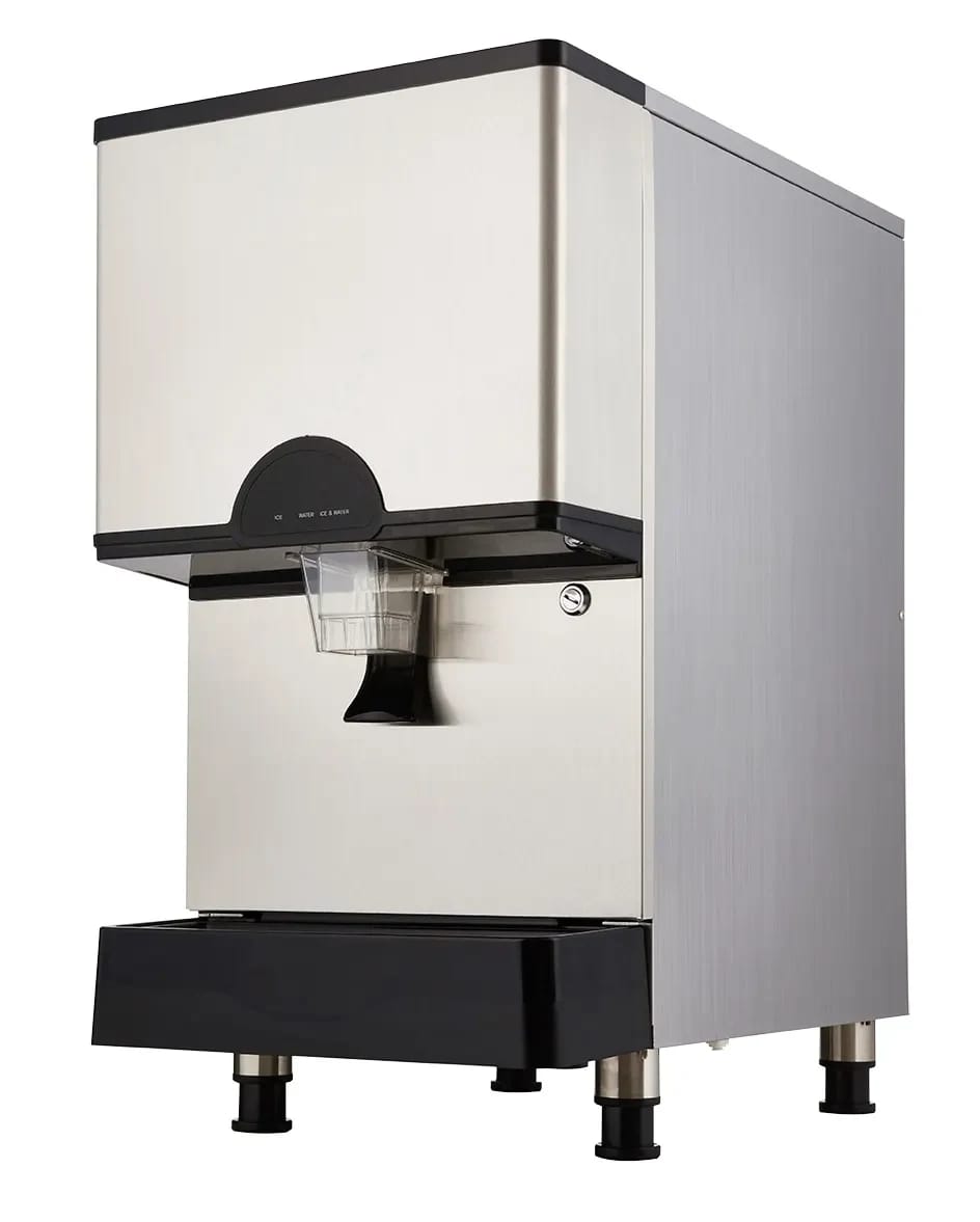Icetro ID-0300-AN Countertop Ice and Water Dispenser 282 Pound Daily Production 11 Pound Storage Lever Dispense Nugget Style Ice — 115V, 1PH — view 1