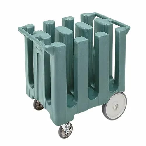 Cambro DC700401 Polyethylene 6 Slate Blue Dish Caddy With 6 Dividers — view 1