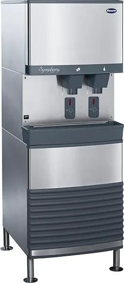 Follett Symphony Plus™ 110FB414A-S Freestanding Ice and Water Dispenser 425 Pound Daily Production 90 Pound Storage SensorSAFE™ Dispense Nugget Style Ice — 115V, 1PH — view 1