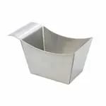 Tablecraft H7176 Oval Chrome Plated Metal Basket 13-3/4" x 10-3/4" x 3-1/4" — view 4